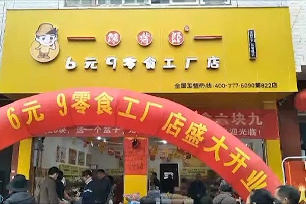 饞嘴郎第822店：廣東河源東源縣仙塘鎮(zhèn)6塊9零食加盟店